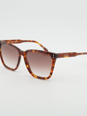 Isabel Marant IM 0151/S 0WR9 HA Sunglasses Havana Square Frame, Brown Lenses